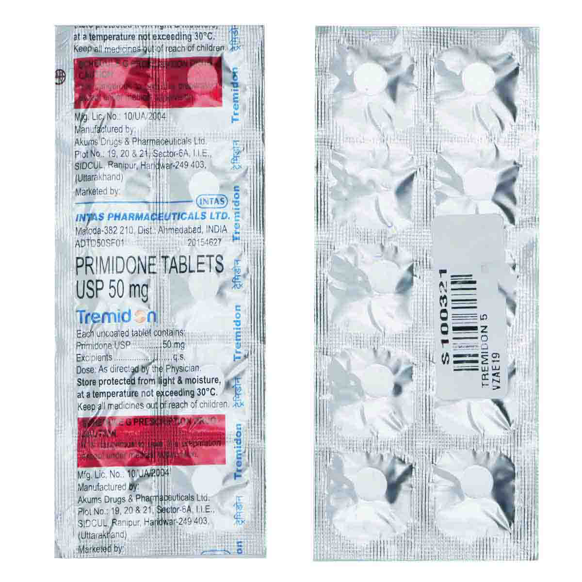 Tremidon 50Mg Tablet 10'S, Pack of 10 TabletS Tremidon 50Mg Tablet 10'S, Pack of 10 TabletS