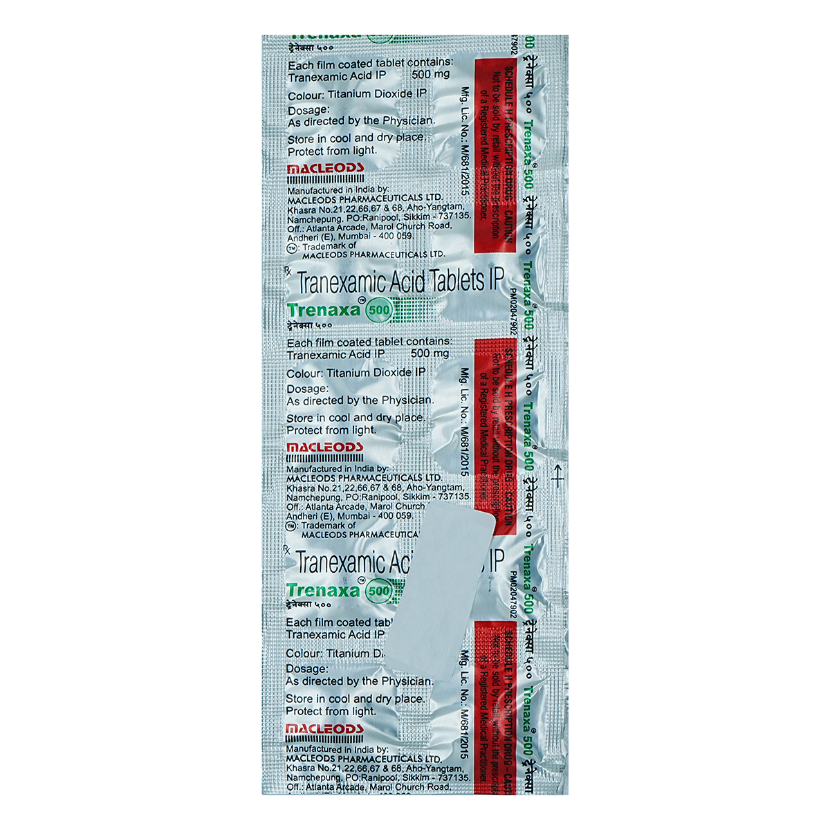 Trenaxa 500 Tablet 10's, Pack of 10 TABLETS Trenaxa 500 Tablet 10's, Pack of 10 TABLETS