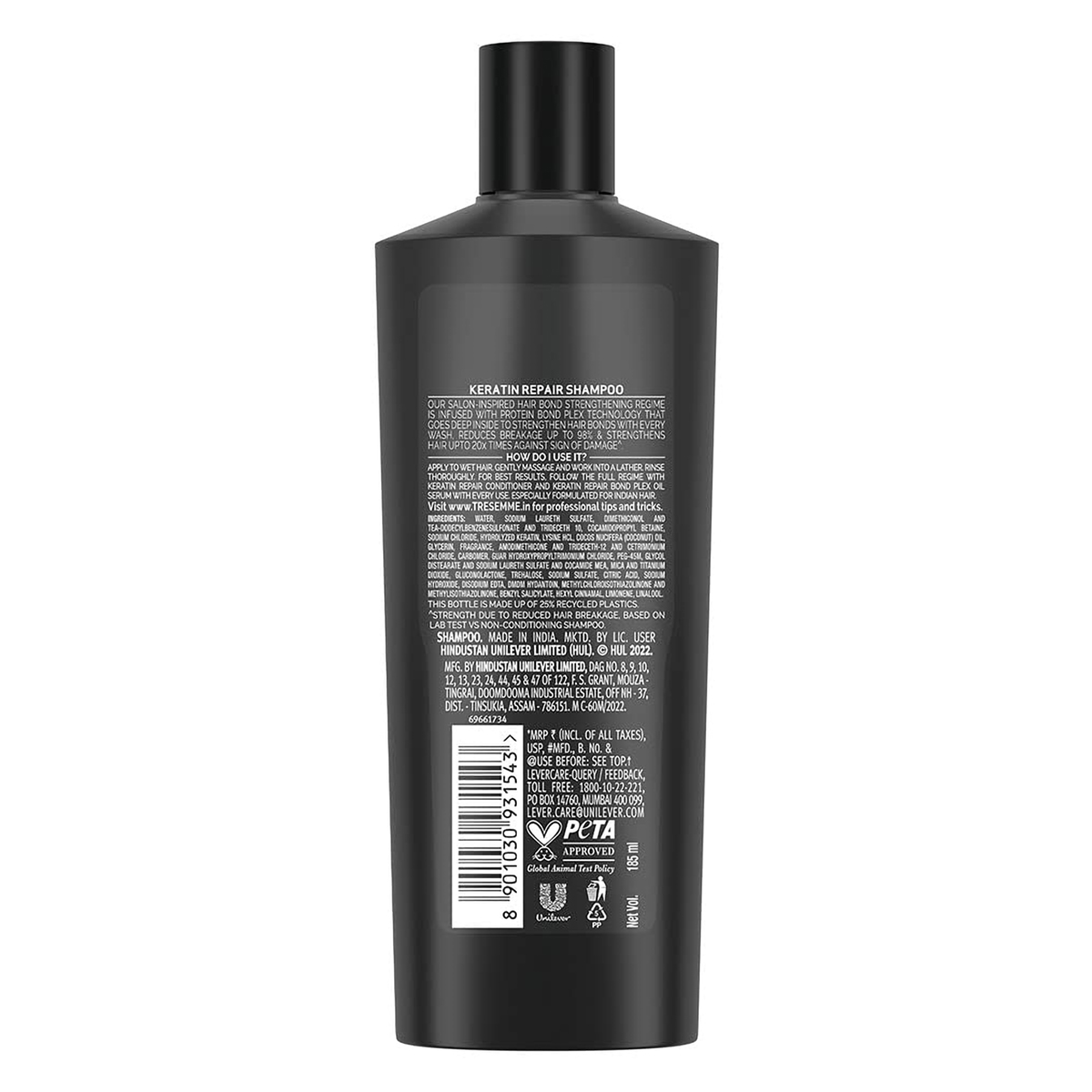 Tresemme Keratin Repair Bond Strength Shampoo, 185 ml, Pack of 1 Tresemme Keratin Repair Bond Strength Shampoo, 185 ml, Pack of 1