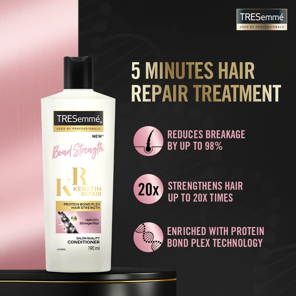Tresemme Keratin Repair Bond Strength Conditioner, 190 ml, Pack of 1 Tresemme Keratin Repair Bond Strength Conditioner, 190 ml, Pack of 1