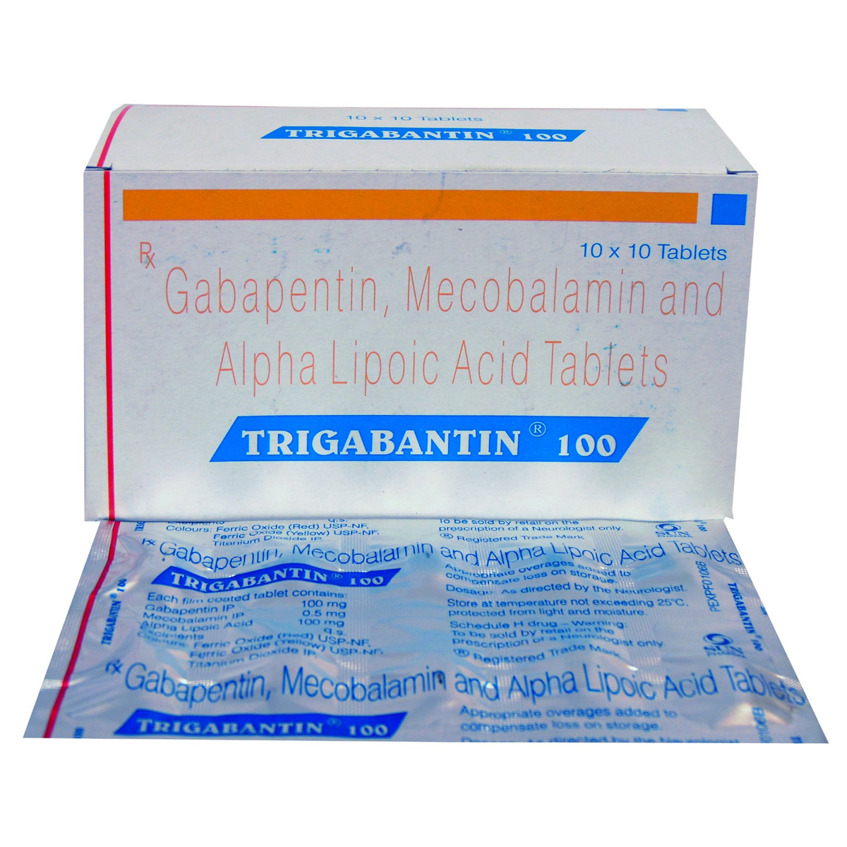 Buy Trigabantin 100 Tablet 10's Online