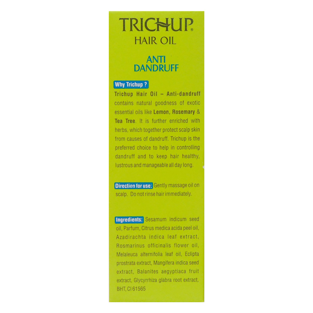Trichup Anti-Dandruff Hair Oil, 100 ml, Pack of 1 Trichup Anti-Dandruff Hair Oil, 100 ml, Pack of 1