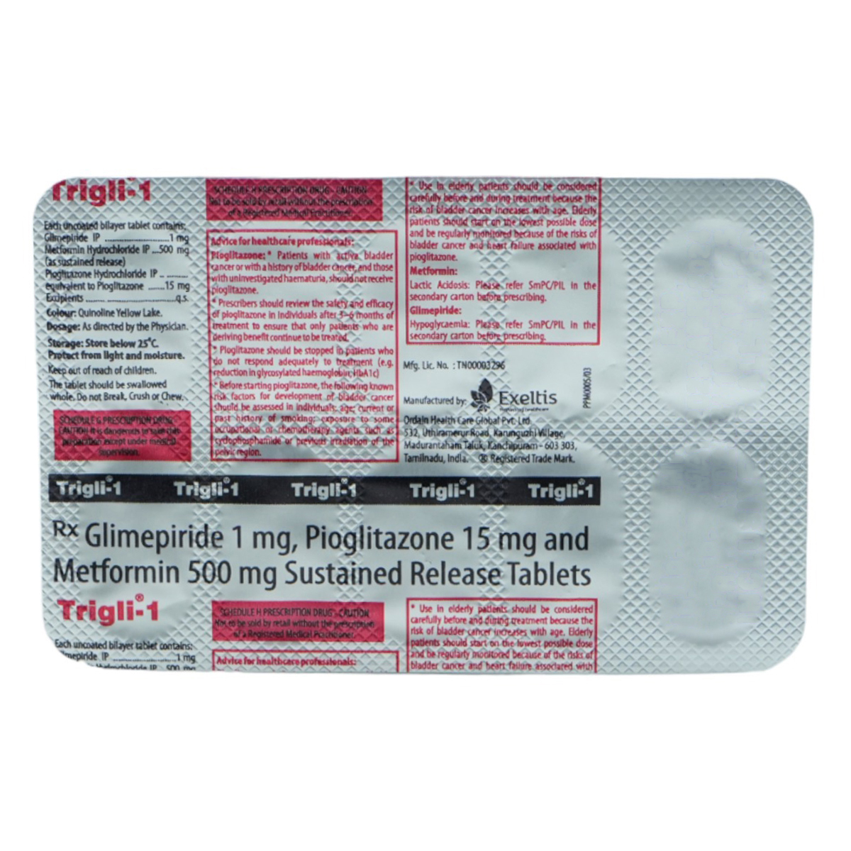 Trigli 1 Tablet 10's, Pack of 10 TabletS Trigli 1 Tablet 10's, Pack of 10 TabletS