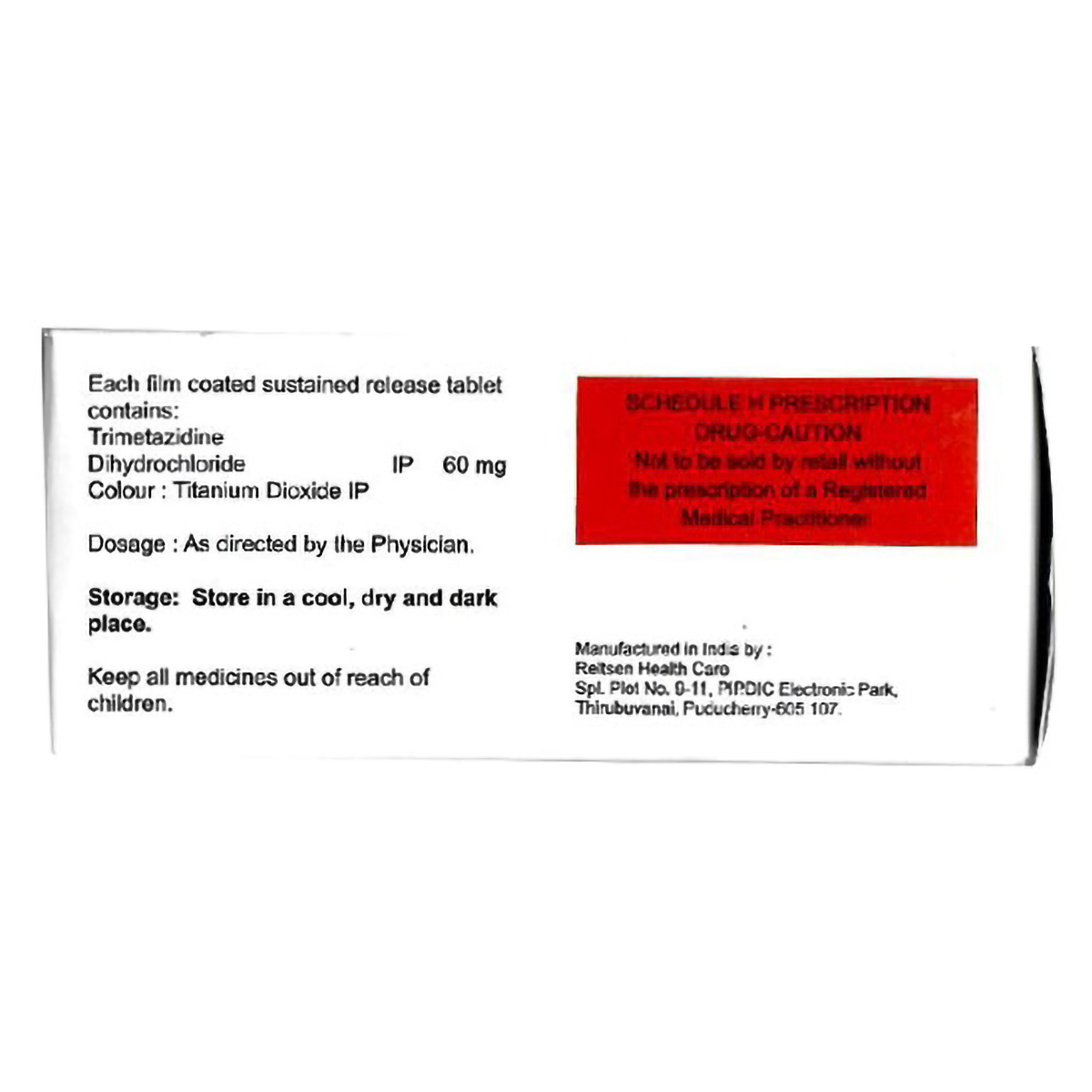 Trizid SR Tablet 10's, Pack of 10 TABLETS Trizid SR Tablet 10's, Pack of 10 TABLETS