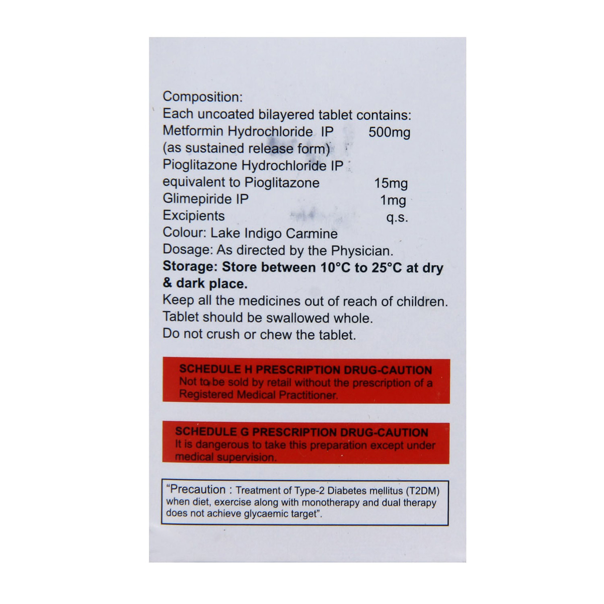 Triglimisave 1 Tablet 10's, Pack of 10 TABLETS Triglimisave 1 Tablet 10's, Pack of 10 TABLETS