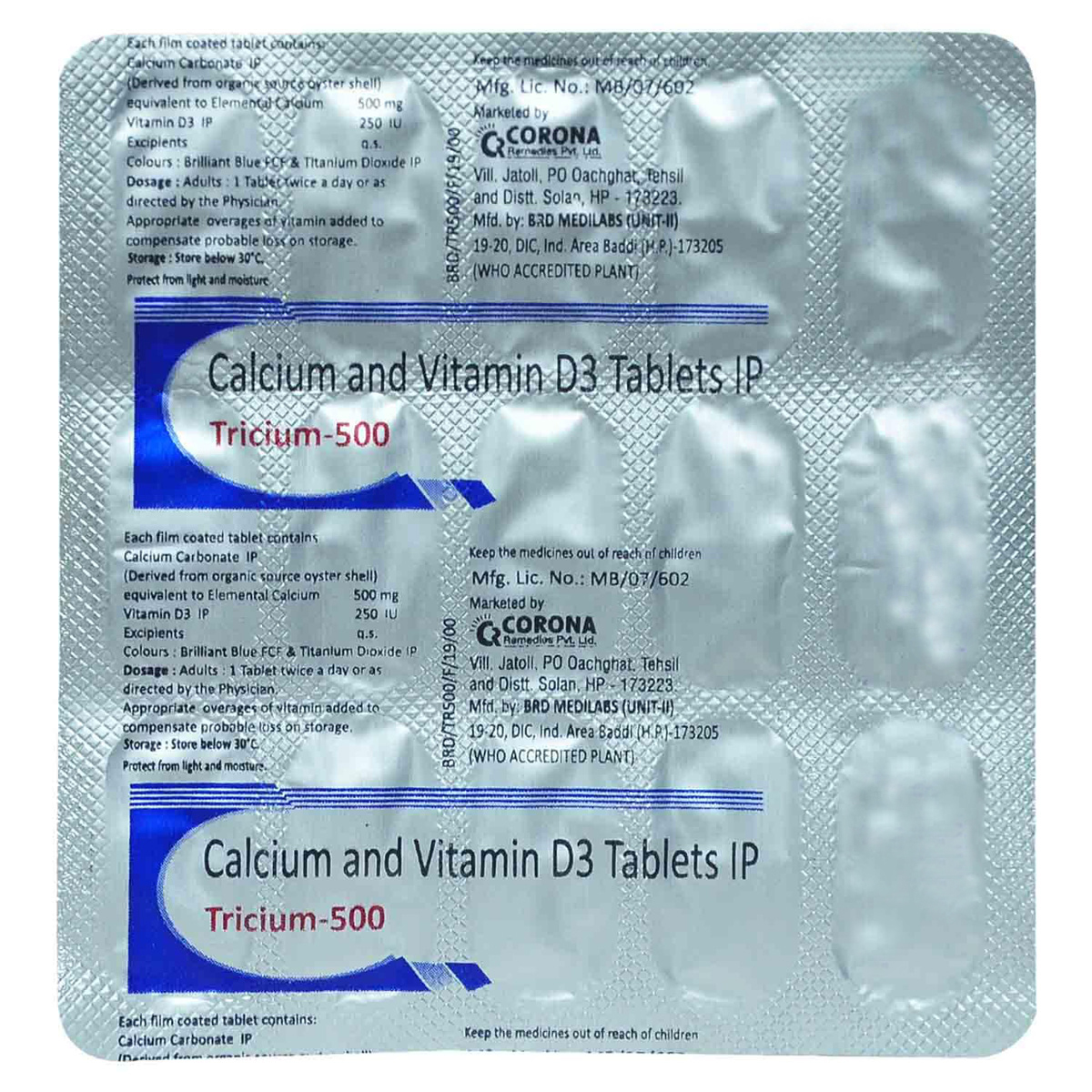 Tricium 500 Tablet 15's, Pack of 15 TABLETS Tricium 500 Tablet 15's, Pack of 15 TABLETS