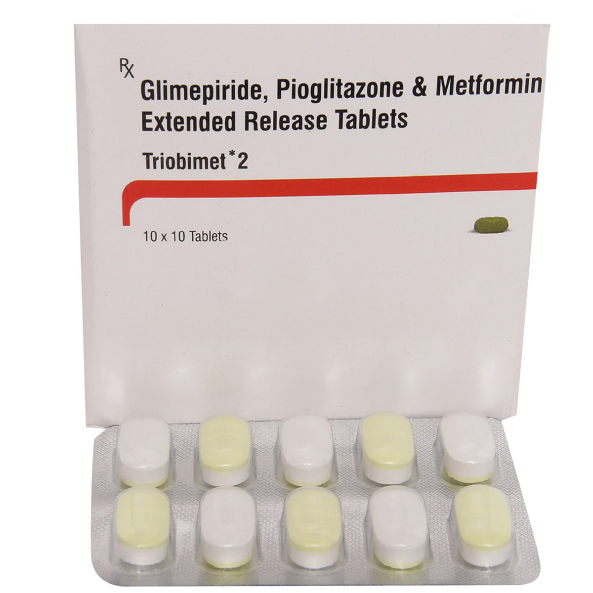 Triobimet 2 Tablet 10's, Pack of 10 TABLETS Triobimet 2 Tablet 10's, Pack of 10 TABLETS
