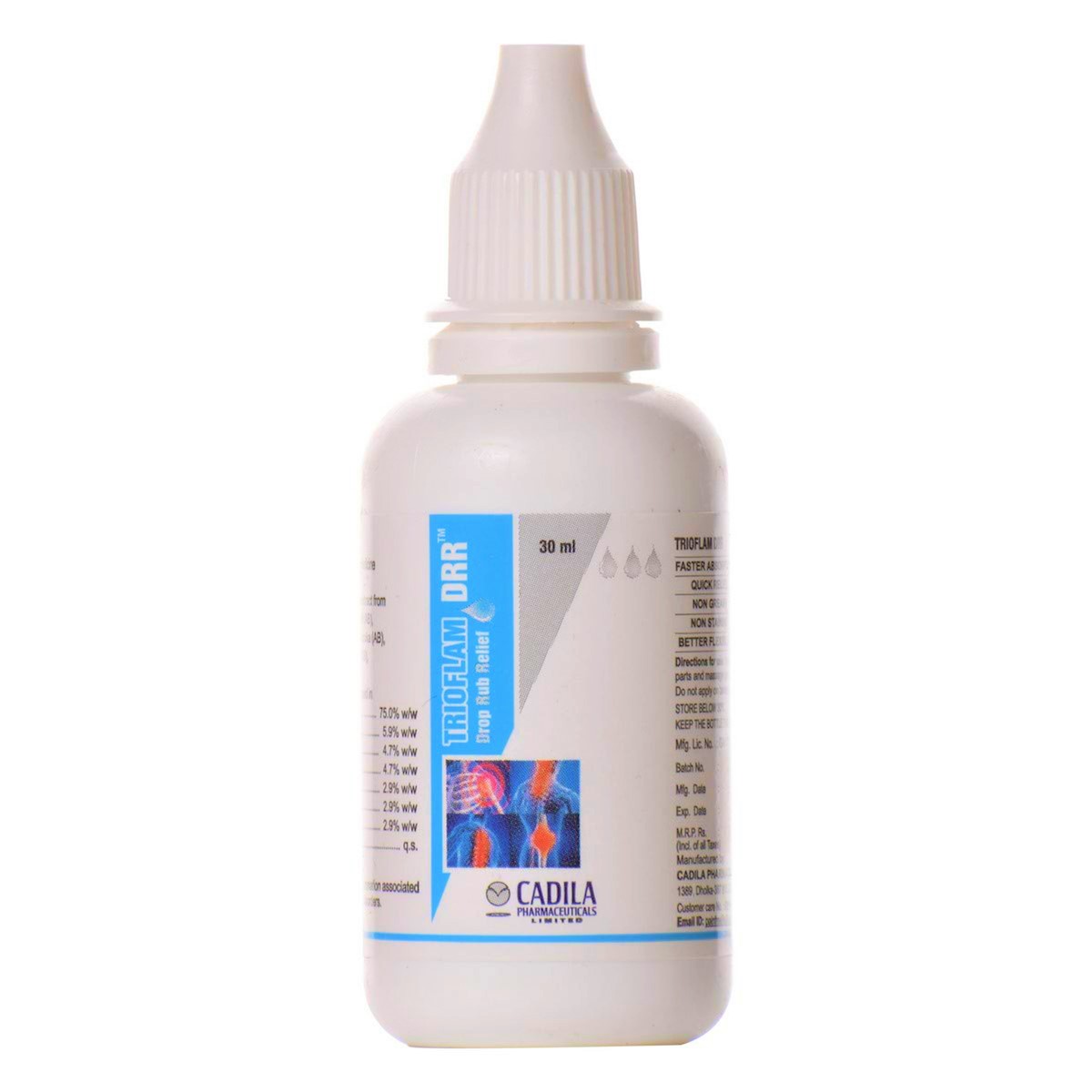 Trioflam Drr Drop Rub Relief, 30 ml, Pack of 1 Trioflam Drr Drop Rub Relief, 30 ml, Pack of 1