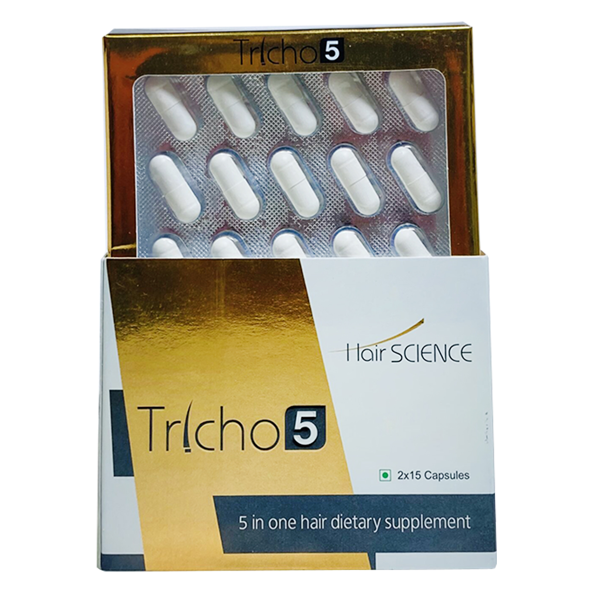 Tricho 5 Capsule 30's, Pack of 30 Tricho 5 Capsule 30's, Pack of 30
