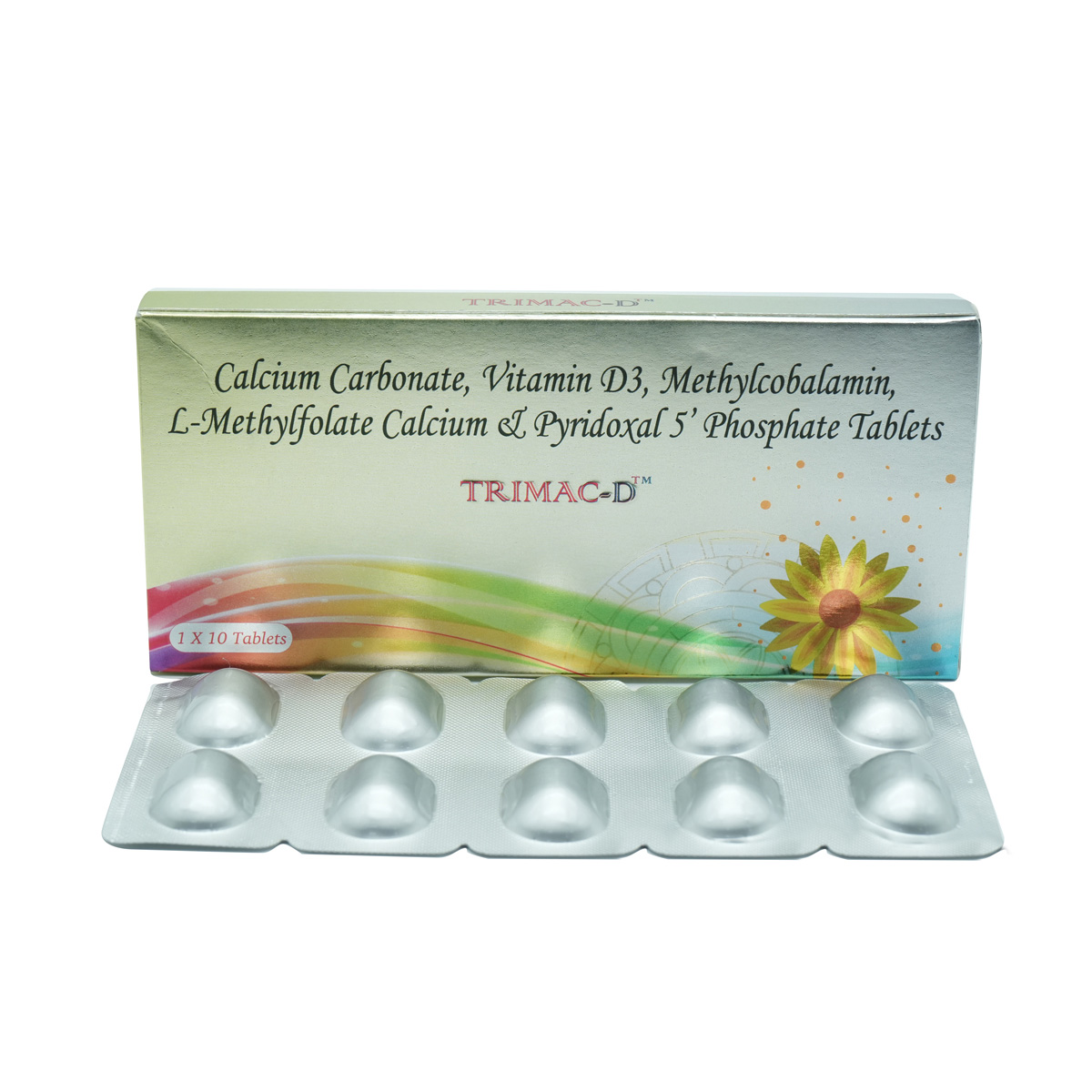 Trimac D Tablet 10's, Pack of 10 TabletS Trimac D Tablet 10's, Pack of 10 TabletS