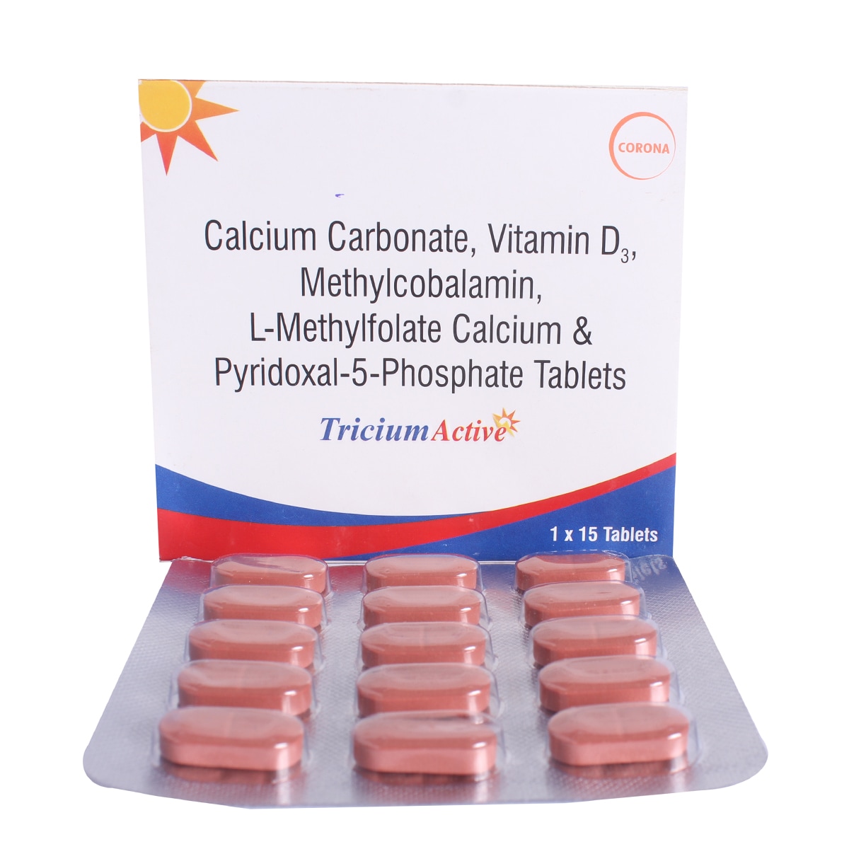 Tricium Active Tablet 15's, Pack of 15 Tricium Active Tablet 15's, Pack of 15