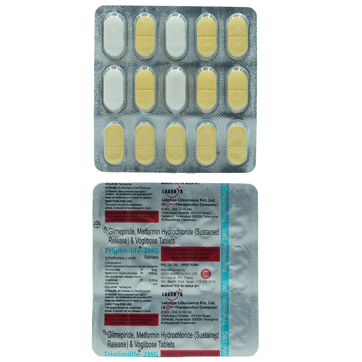 Triglimilife 2 Tablet 15's, Pack of 15 TABLETS Triglimilife 2 Tablet 15's, Pack of 15 TABLETS