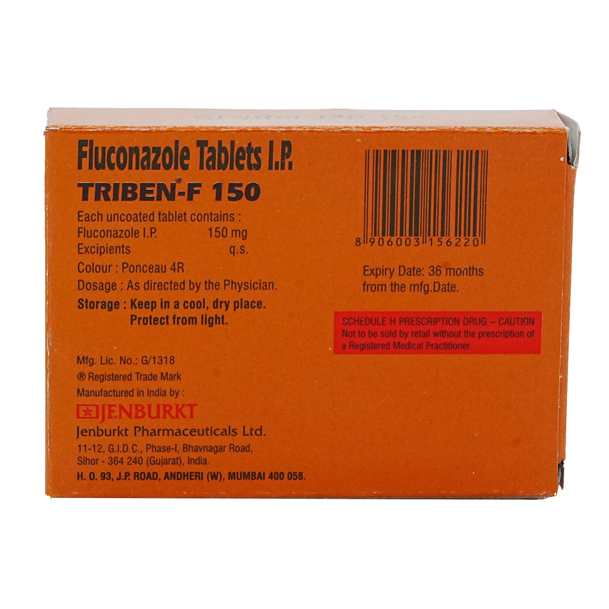 Triben-F 150 Tablet 2's, Pack of 2 TABLETS Triben-F 150 Tablet 2's, Pack of 2 TABLETS