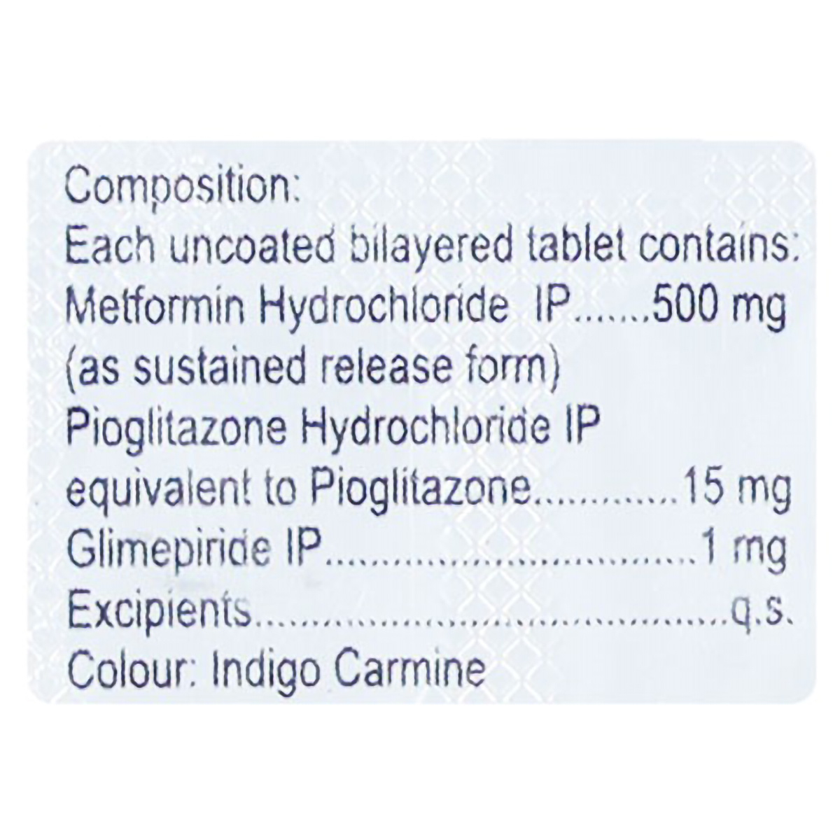 Triglimisave 1 Tablet 15's, Pack of 15 TabletS Triglimisave 1 Tablet 15's, Pack of 15 TabletS