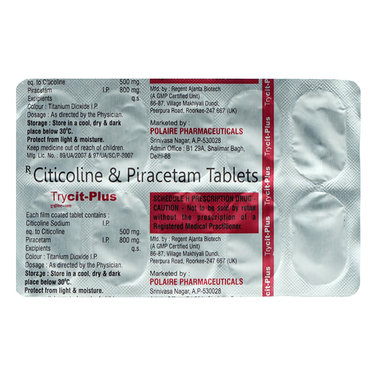 Trycit Plus Tablet 10's, Pack of 10 TABLETS Trycit Plus Tablet 10's, Pack of 10 TABLETS