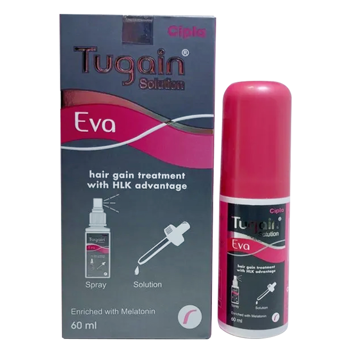 Tugain Eva 5% Topical Solution 60 ml, Pack of 1 Solution Tugain Eva 5% Topical Solution 60 ml, Pack of 1 Solution
