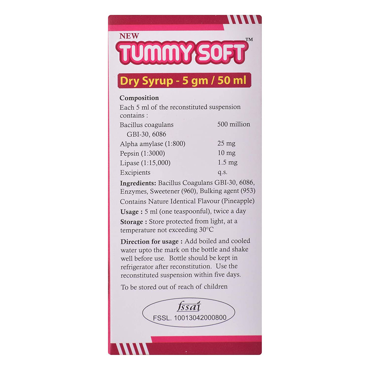 New Tummy Soft Dry Syrup 50 ml, Pack of 1 Syrup New Tummy Soft Dry Syrup 50 ml, Pack of 1 Syrup