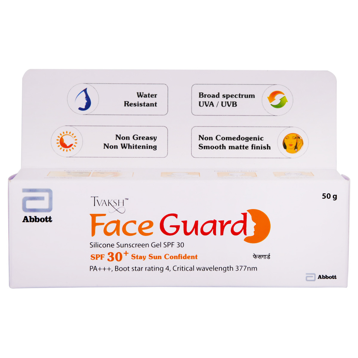 Tvaksh Face Guard SPF 30+ PA+++ Silicone Sunscreen Gel, 50 gm, Pack of 1 Tvaksh Face Guard SPF 30+ PA+++ Silicone Sunscreen Gel, 50 gm, Pack of 1