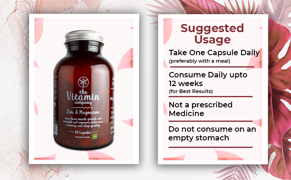 The Vitamin Company Zinc & Magnesium, 60 Capsules, Pack of 1 The Vitamin Company Zinc & Magnesium, 60 Capsules, Pack of 1