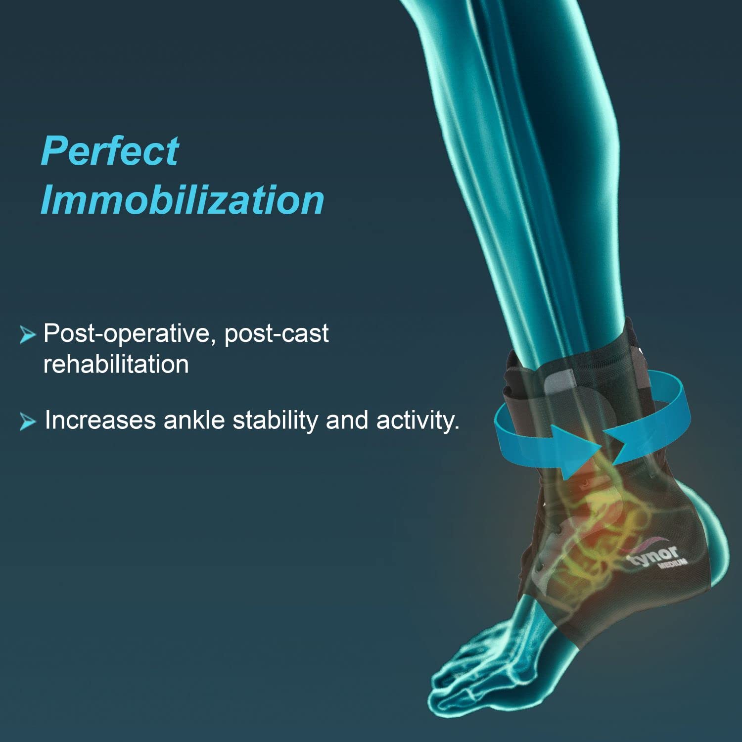 Tynor Ankle Brace Single Small, 1 Pair, Pack of 1 Tynor Ankle Brace Single Small, 1 Pair, Pack of 1