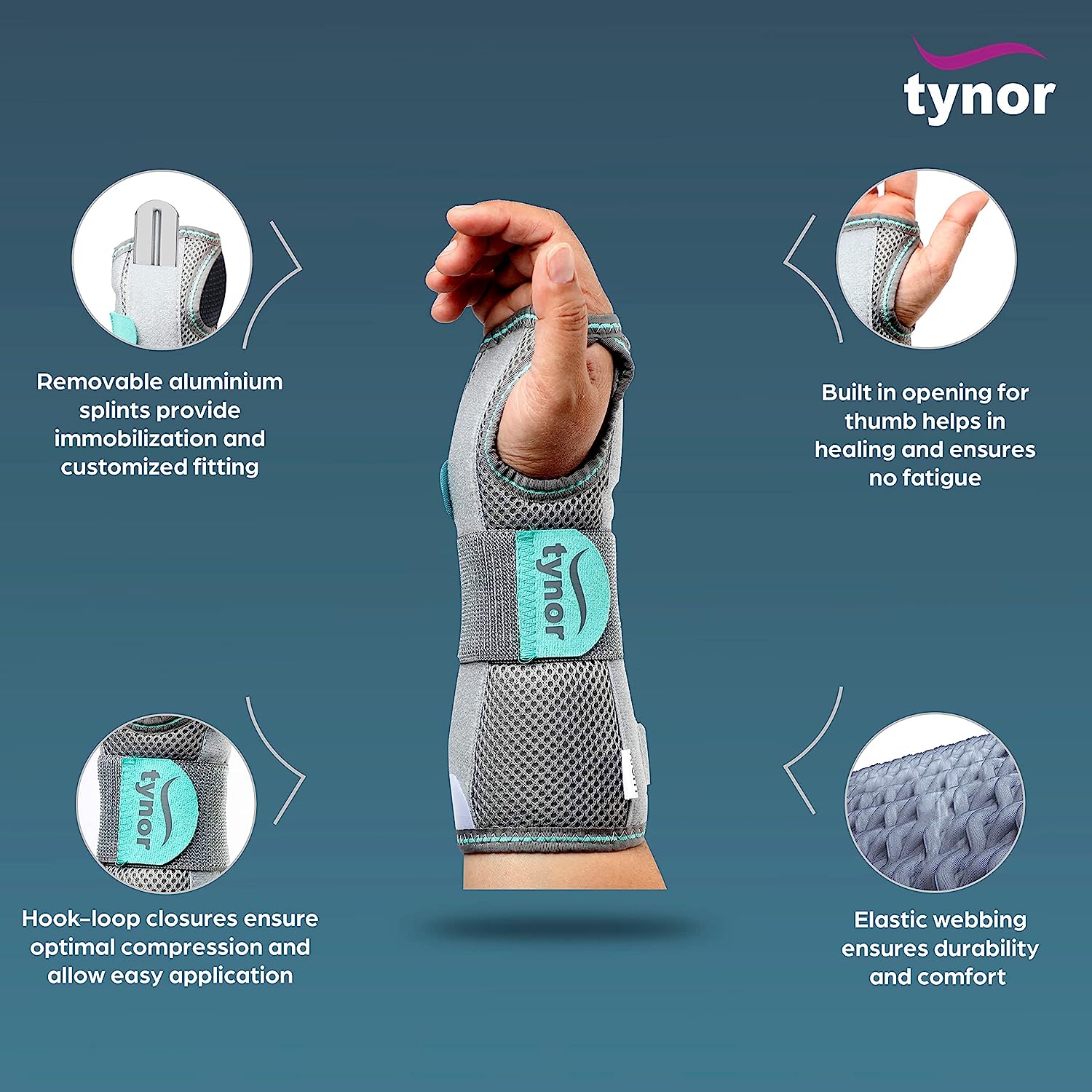 Tynor Wrist Forearm Splint Left Hand XL, 1 Count, Pack of 1 Tynor Wrist Forearm Splint Left Hand XL, 1 Count, Pack of 1