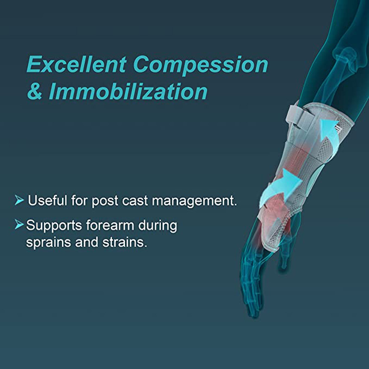 Tynor Wrist & Forearm Splint Right Hand XL, 1 Count, Pack of 1 Tynor Wrist & Forearm Splint Right Hand XL, 1 Count, Pack of 1