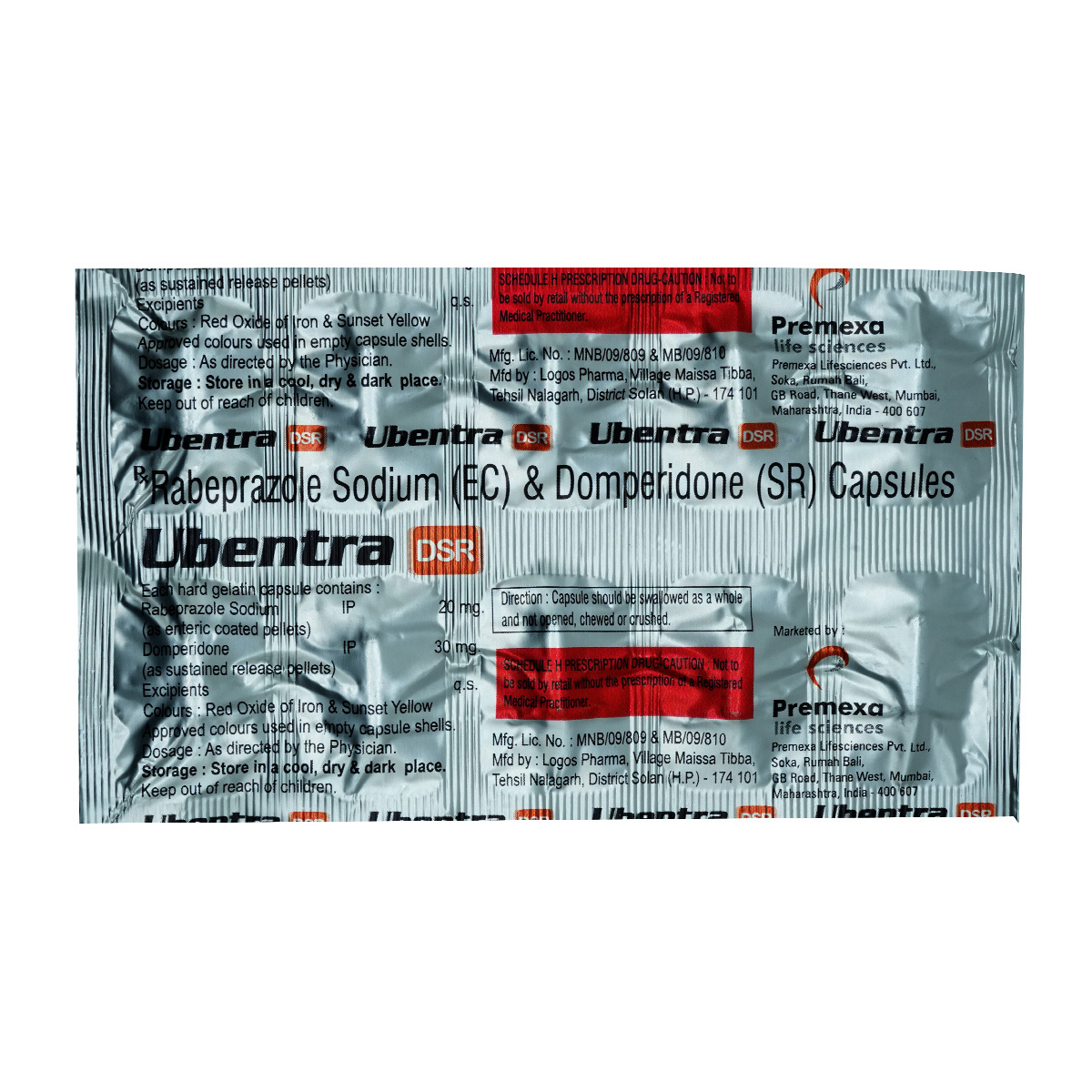 Ubentra DSR Capsule 10's, Pack of 10 Ubentra DSR Capsule 10's, Pack of 10