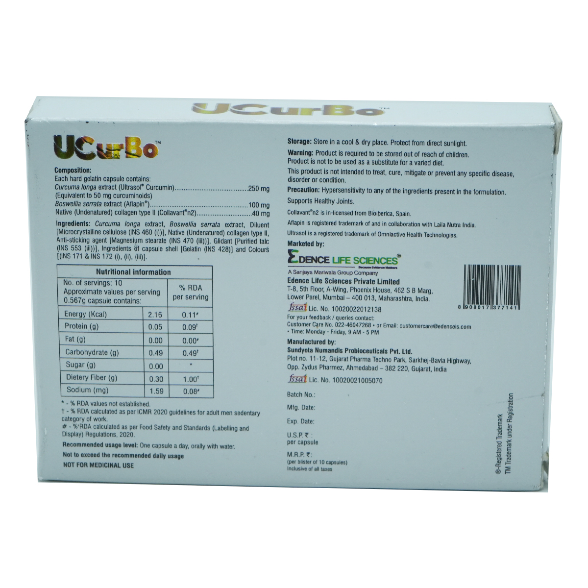 Ucurbo Softgel Capsule 10's, Pack of 10 Ucurbo Softgel Capsule 10's, Pack of 10