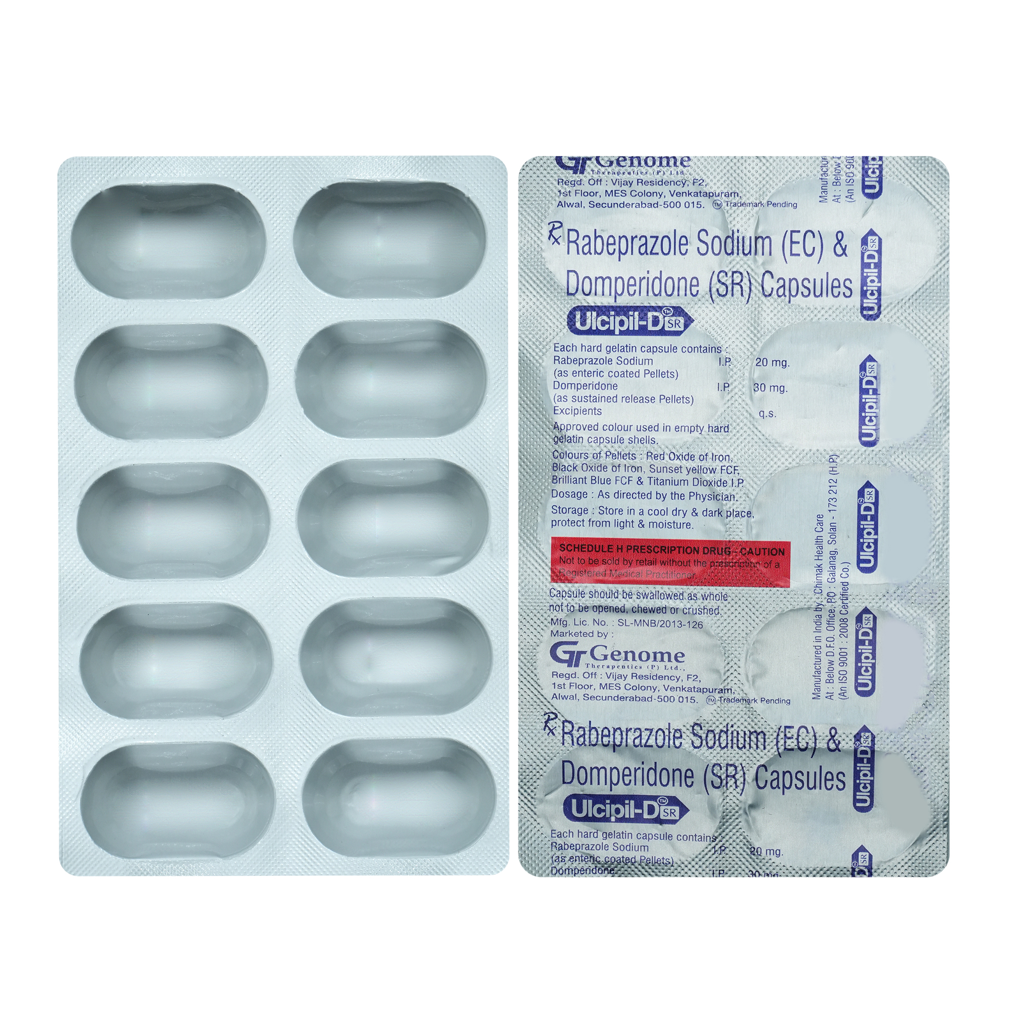Ulcipil D SR Capsule 10's, Pack of 10 Ulcipil D SR Capsule 10's, Pack of 10