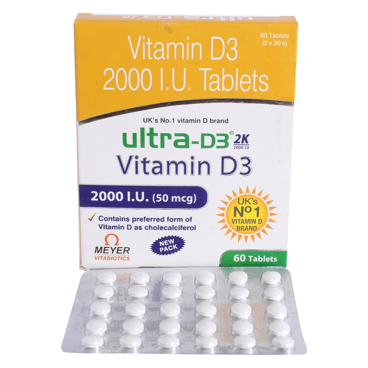 Ultra D3 2K Tablet 30's, Pack of 30 Ultra D3 2K Tablet 30's, Pack of 30