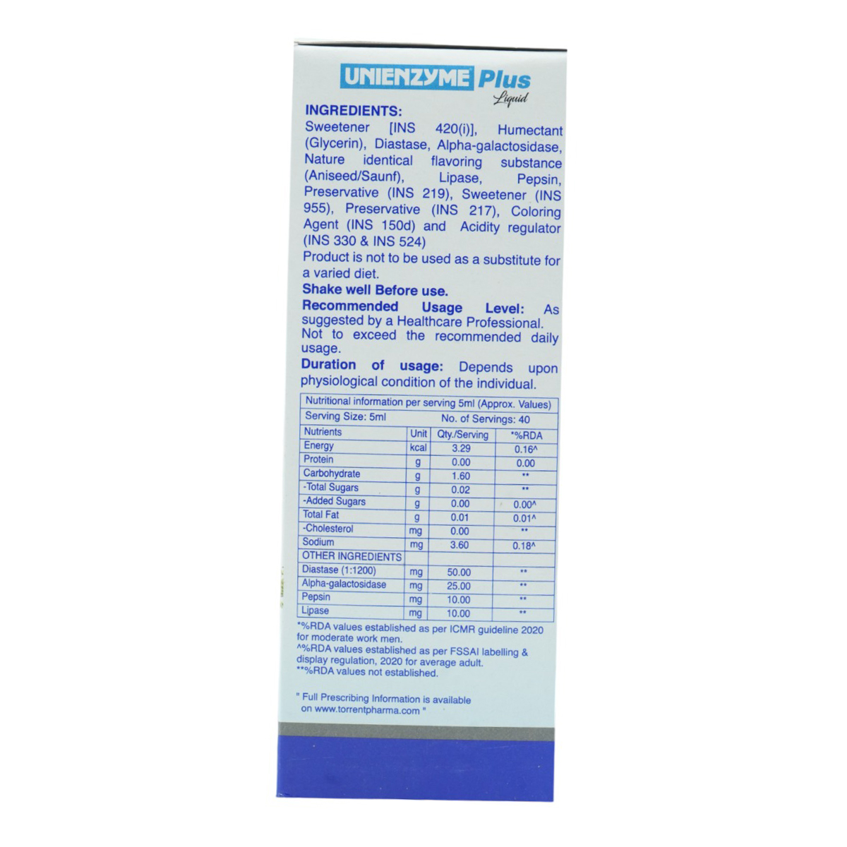 Unienzyme Plus Saunf Liquid 200 ml, Pack of 1 LIQUID Unienzyme Plus Saunf Liquid 200 ml, Pack of 1 LIQUID