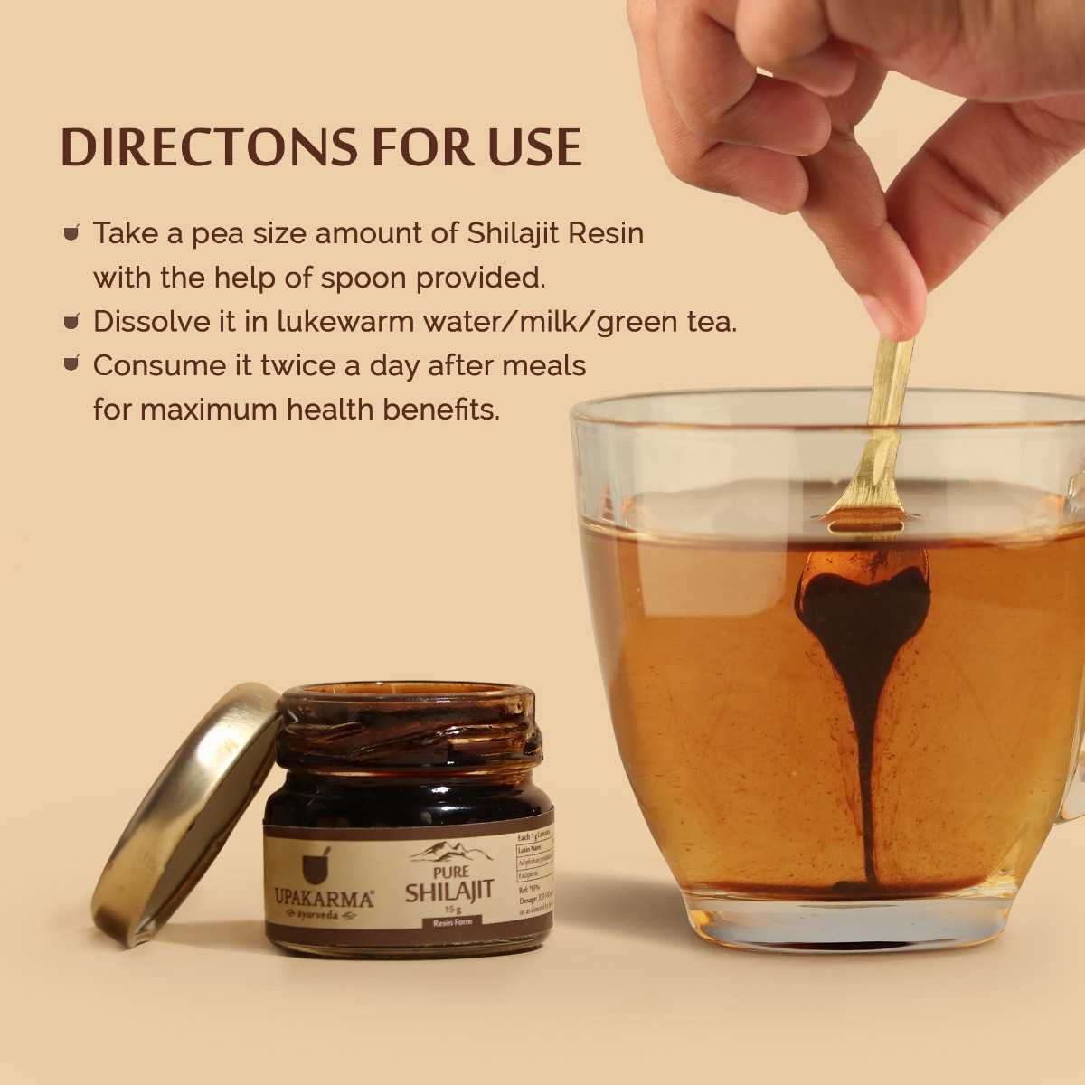 Upakarma Ayurveda Pure Shilajit Resin Form, 15 gm, Pack of 1 Upakarma Ayurveda Pure Shilajit Resin Form, 15 gm, Pack of 1