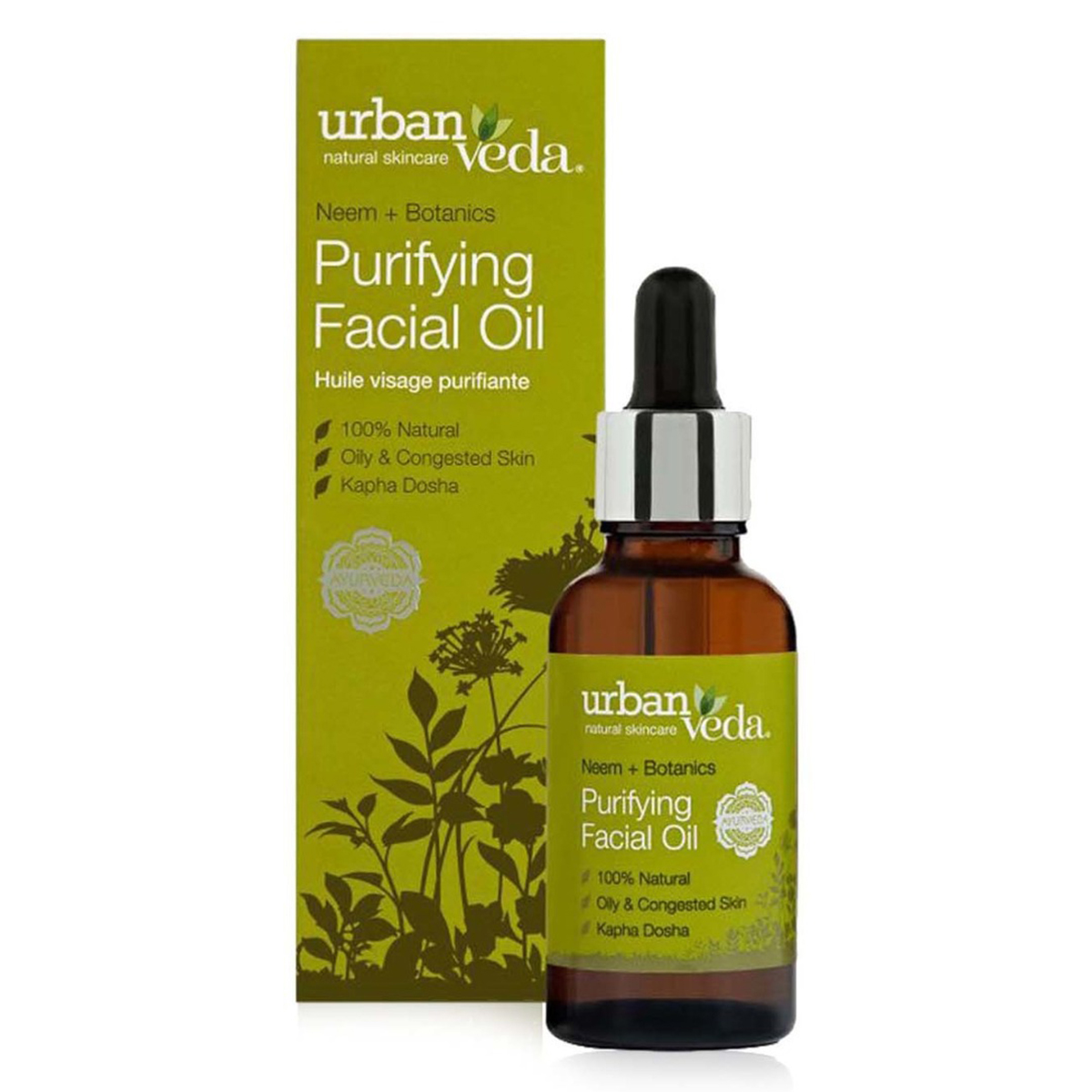 Urban Veda Purifying Facial Oil 30 ml | 100% Natural | Clarifying & Calming Fcaial Oil | For Oily & Congested Skin, Pack of 1 Urban Veda Purifying Facial Oil 30 ml | 100% Natural | Clarifying & Calming Fcaial Oil | For Oily & Congested Skin, Pack of 1