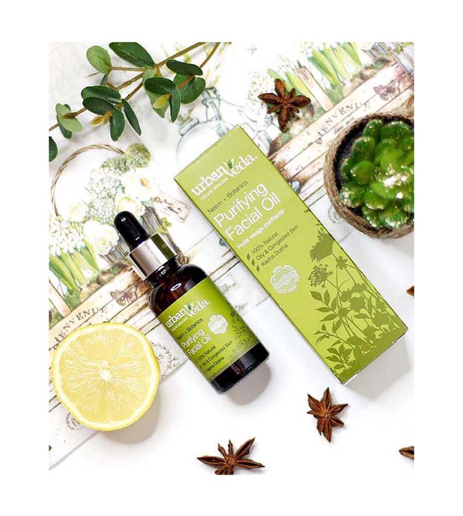 Urban Veda Purifying Facial Oil 30 ml | 100% Natural | Clarifying & Calming Fcaial Oil | For Oily & Congested Skin, Pack of 1 Urban Veda Purifying Facial Oil 30 ml | 100% Natural | Clarifying & Calming Fcaial Oil | For Oily & Congested Skin, Pack of 1