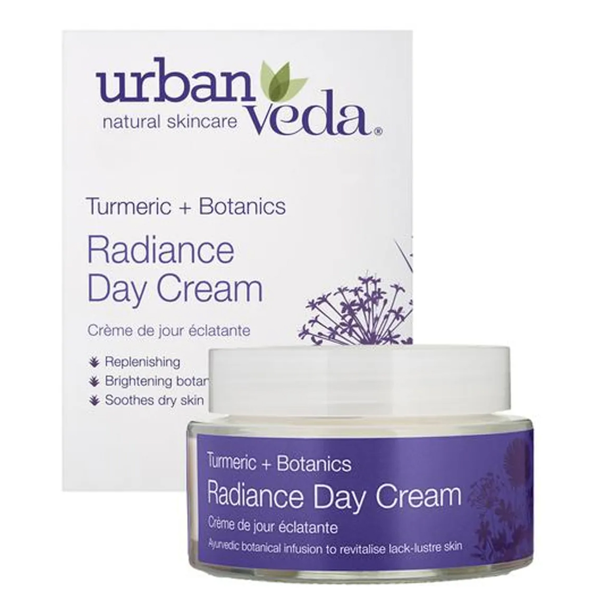 Urban Veda Radiance Day Cream 50 ml | Brightens Skin Tones | Revitalises Dull Skin | Replenishing & Soothing Cream | For Dry Skin, Pack of 1 Urban Veda Radiance Day Cream 50 ml | Brightens Skin Tones | Revitalises Dull Skin | Replenishing & Soothing Cream | For Dry Skin, Pack of 1