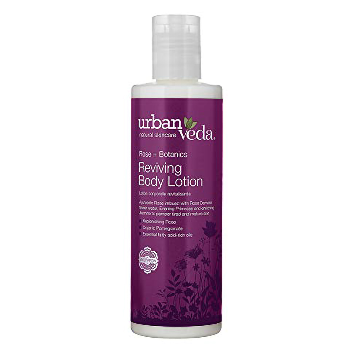Urban Veda Reviving Rose Body Lotion 250 ml | Rose, Pomegrante Extract And Essential Fatty Acid Rich Oil | Effective Skin Hydration | Moisturises & Nourishes | For Tired & Mature Skin, Pack of 1 Urban Veda Reviving Rose Body Lotion 250 ml | Rose, Pomegrante Extract And Essential Fatty Acid Rich Oil | Effective Skin Hydration | Moisturises & Nourishes | For Tired & Mature Skin, Pack of 1