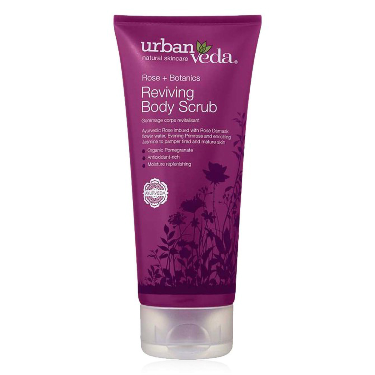 Urban Veda Reviving Body Scrub 200 ml | Rose, Rose Damask Flower Water, Primrose, Jasmine | Gentle Cleansing | Replenish, Moisturise, Restores | For Tired & Mature Skin, Pack of 1 Urban Veda Reviving Body Scrub 200 ml | Rose, Rose Damask Flower Water, Primrose, Jasmine | Gentle Cleansing | Replenish, Moisturise, Restores | For Tired & Mature Skin, Pack of 1