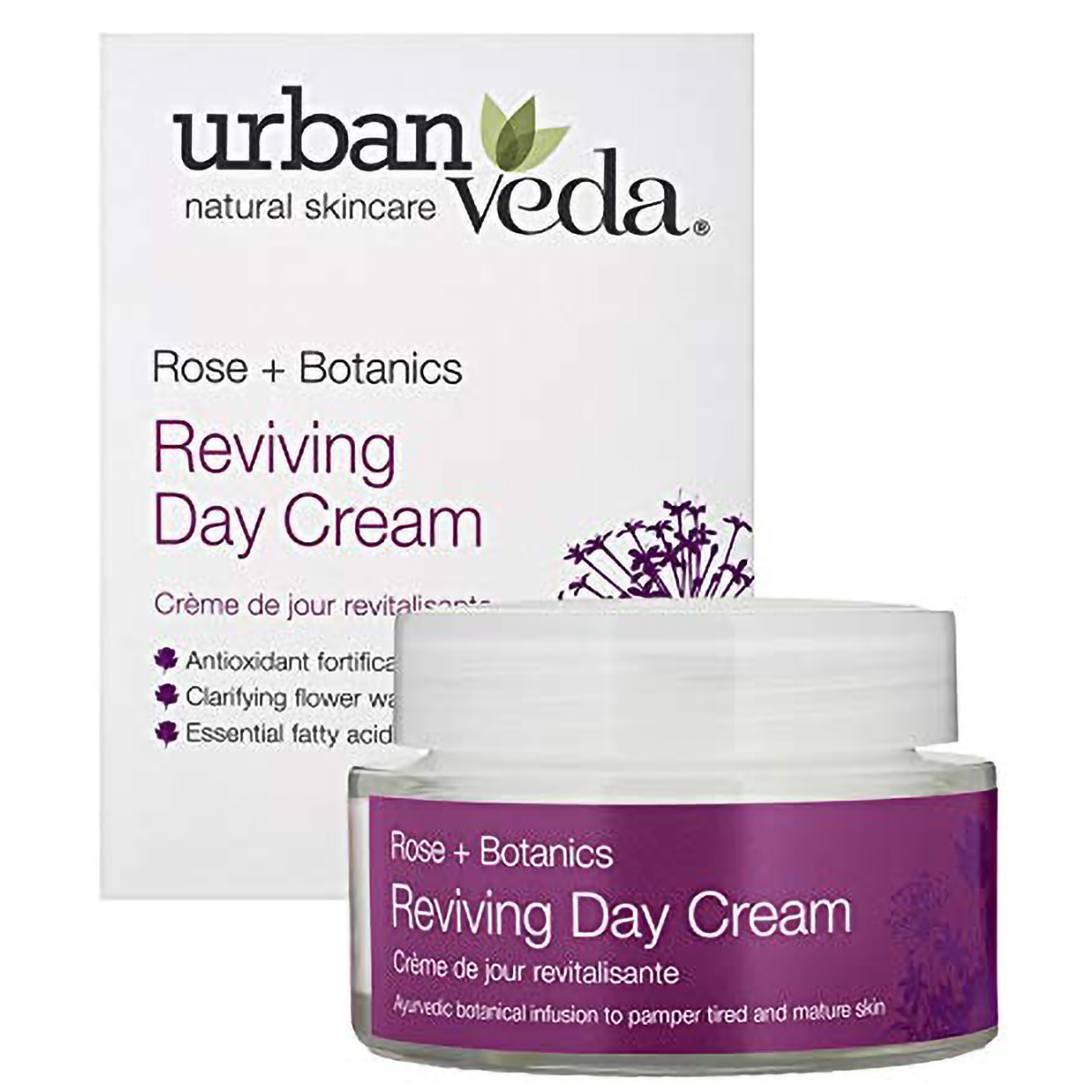 Urban Veda Reviving Rose Day Cream 50 ml | Effective Skin Hydration | Revive Complexion | For Tired & Mature Skin, Pack of 1 Urban Veda Reviving Rose Day Cream 50 ml | Effective Skin Hydration | Revive Complexion | For Tired & Mature Skin, Pack of 1