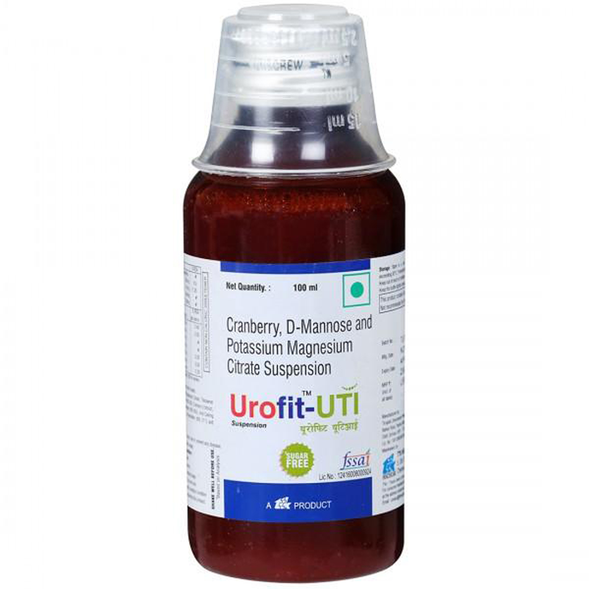 Urofit-Uti Sugar Free Suspension 100 ml, Pack of 1 Urofit-Uti Sugar Free Suspension 100 ml, Pack of 1