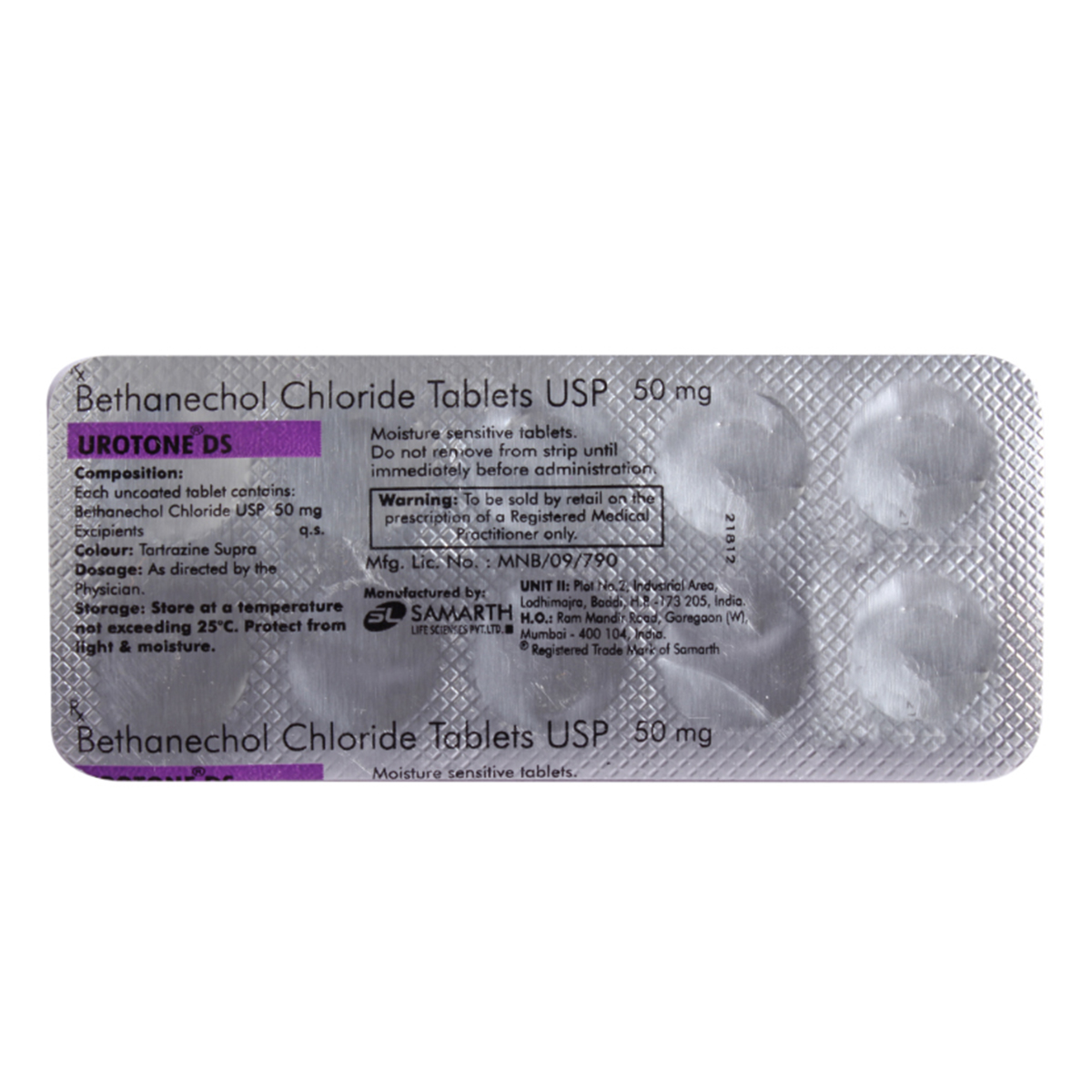 Urotone DS 50 Tablet 10's, Pack of 10 TABLETS Urotone DS 50 Tablet 10's, Pack of 10 TABLETS