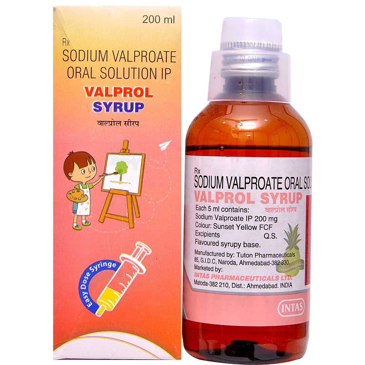 Valprol Syrup 200 ml, Pack of 1 Syrup Valprol Syrup 200 ml, Pack of 1 Syrup