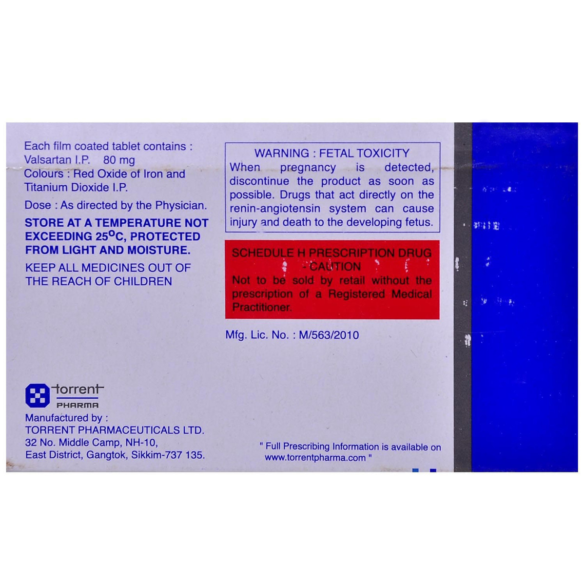 Valzaar 80 mg Tablet 15's, Pack of 15 TABLETS Valzaar 80 mg Tablet 15's, Pack of 15 TABLETS