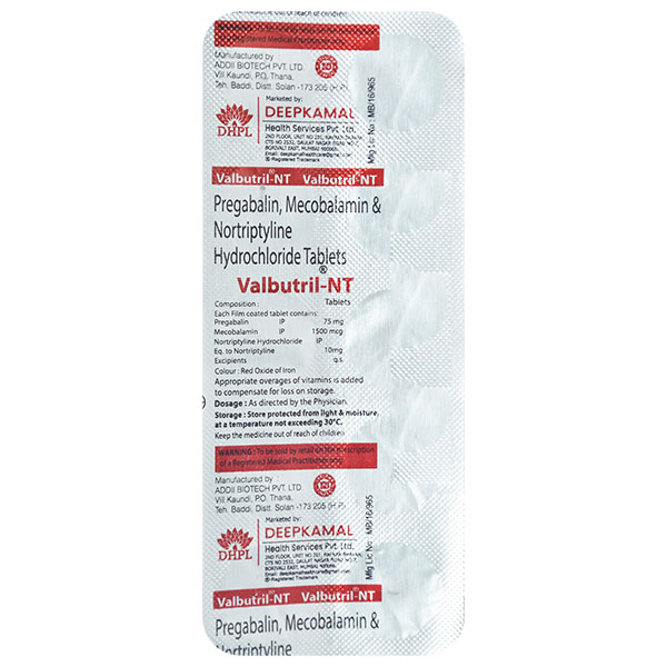 Valbutril-NT Tablet 10's, Pack of 10 TabletS Valbutril-NT Tablet 10's, Pack of 10 TabletS