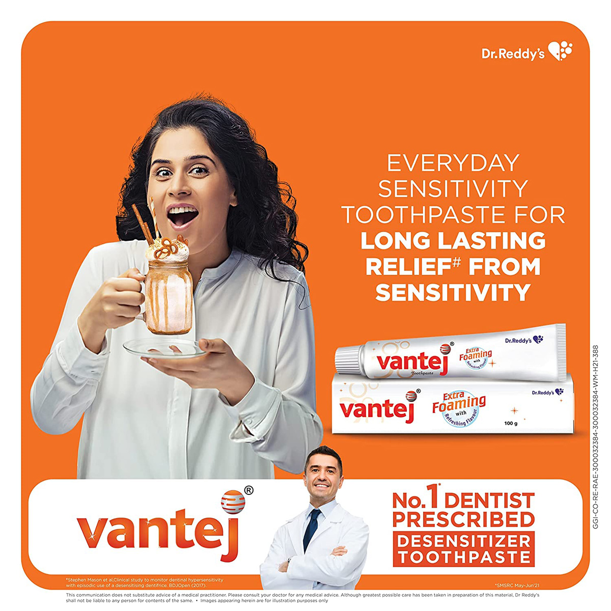 Vantej Long Lasting Toothpaste, 100 gm, Pack of 1 Vantej Long Lasting Toothpaste, 100 gm, Pack of 1