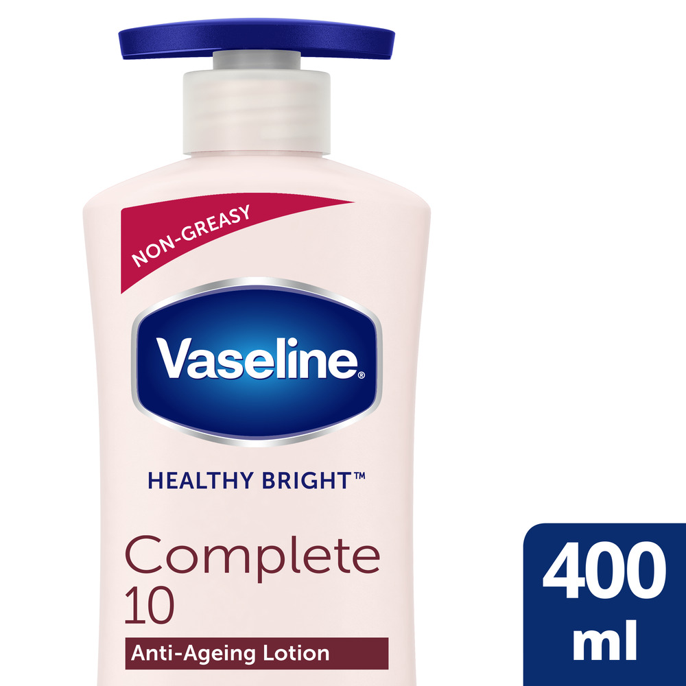 Vaseline Healthy Bright Complete10 Anti-Ageing Lotion, 400 ml, Pack of 1 Vaseline Healthy Bright Complete10 Anti-Ageing Lotion, 400 ml, Pack of 1
