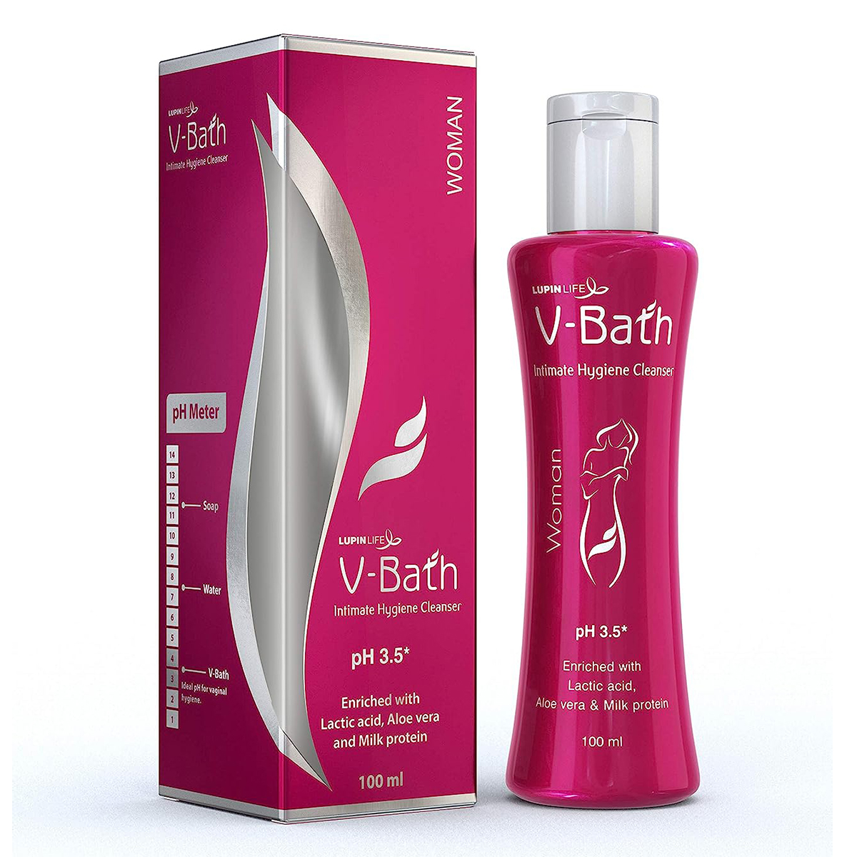 V-Bath Ph 3.5 Intimate Cleanser 100Ml, Pack of 1 Gel V-Bath Ph 3.5 Intimate Cleanser 100Ml, Pack of 1 Gel