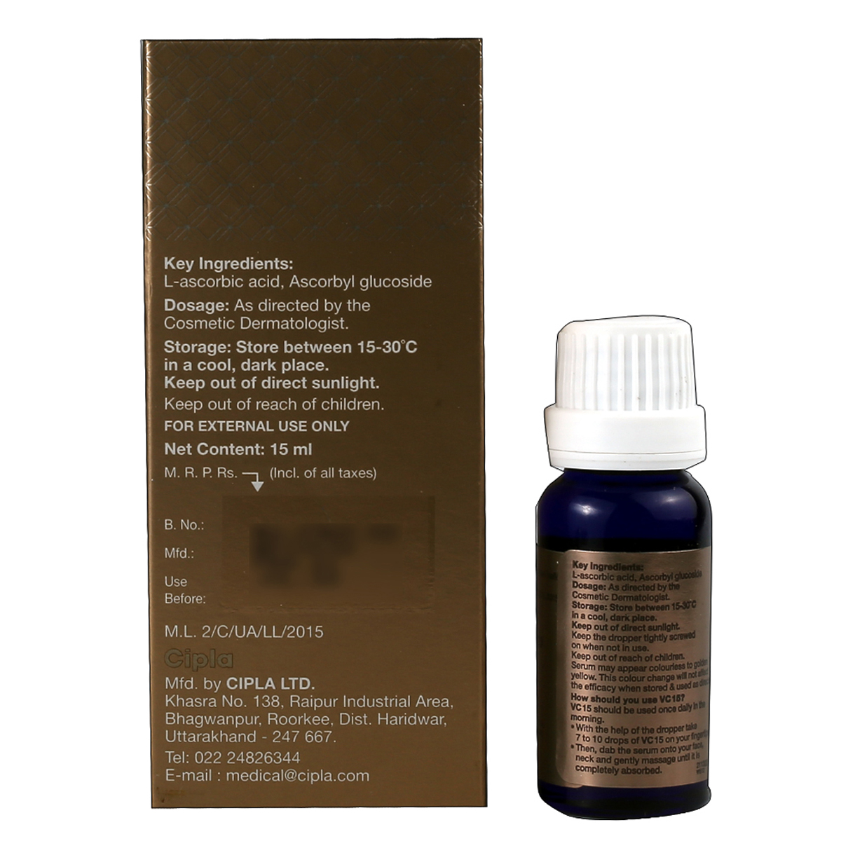 VC 15 Serum 15 ml, Pack of 1 VC 15 Serum 15 ml, Pack of 1