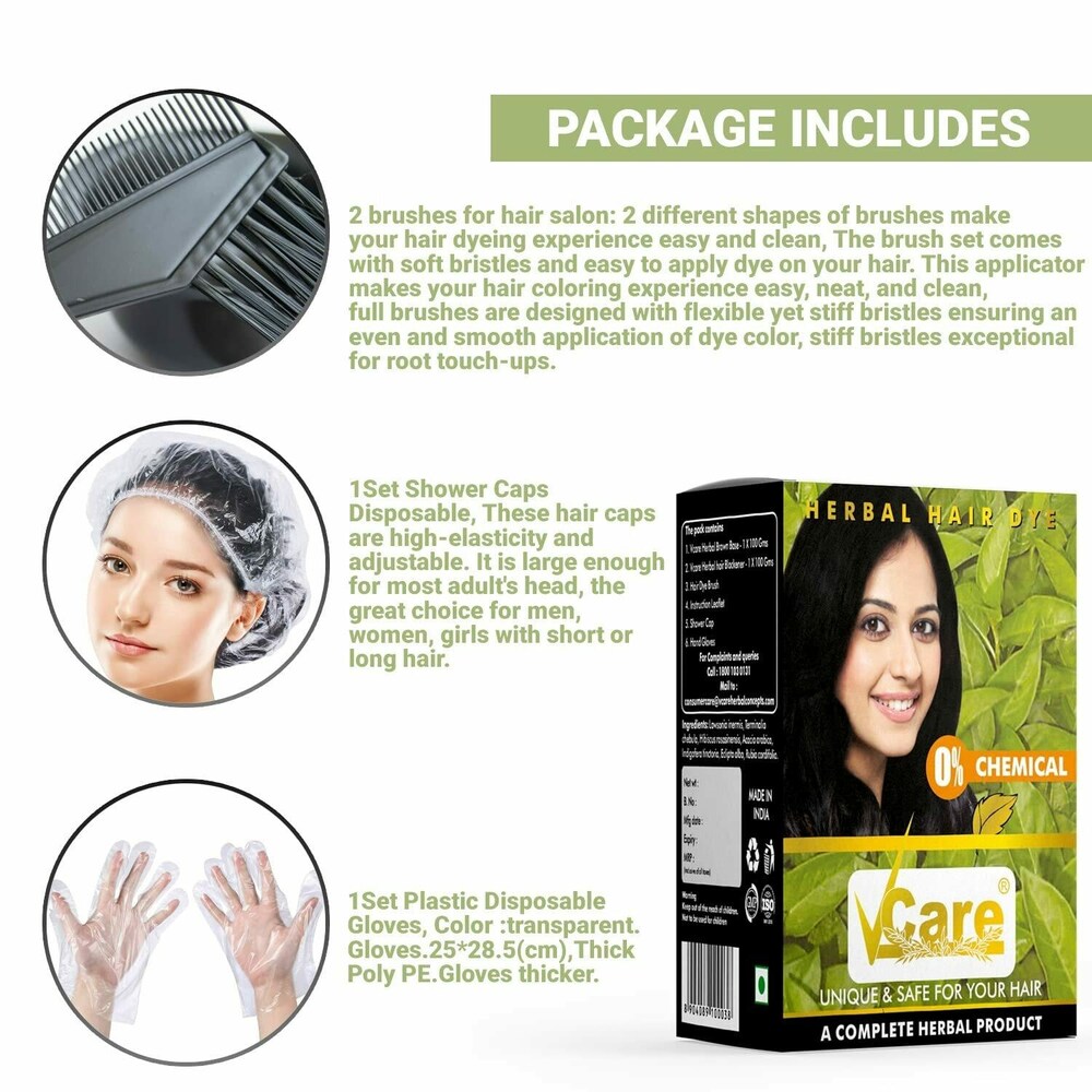 Vcare Herbal Hair Dye, 200 gm, Pack of 1 Vcare Herbal Hair Dye, 200 gm, Pack of 1