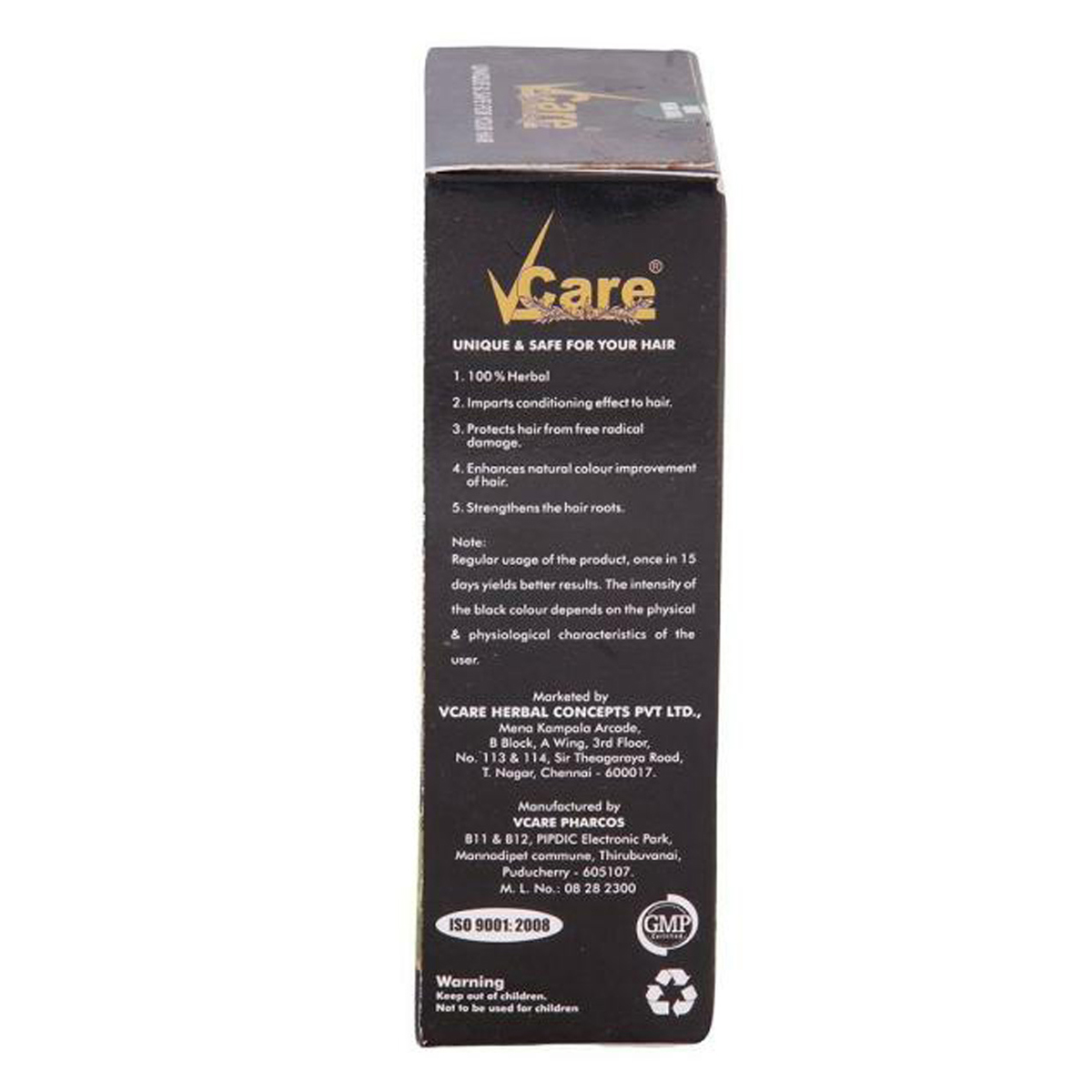 Vcare Herbal Hair Dye, 60 gm, Pack of 1 Vcare Herbal Hair Dye, 60 gm, Pack of 1