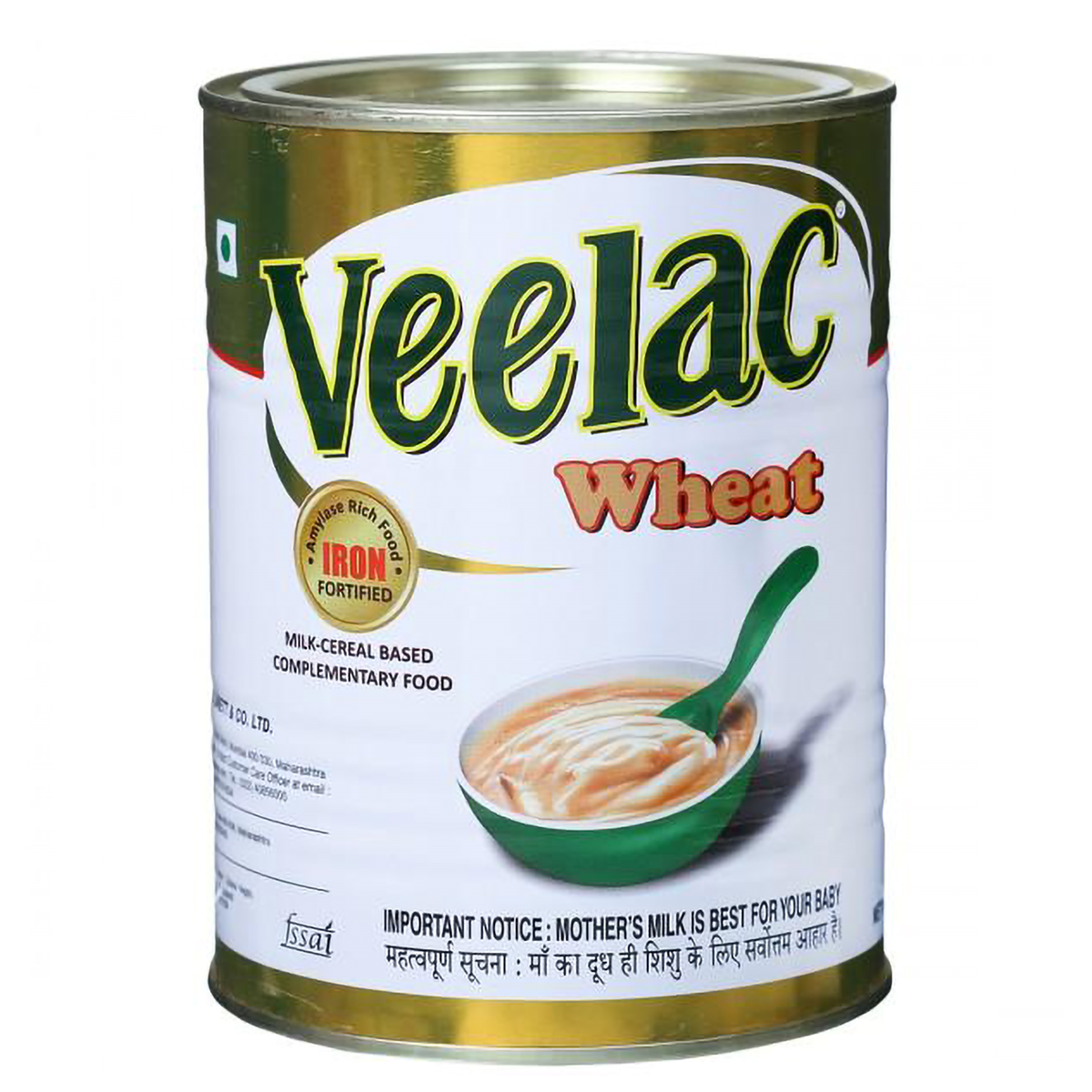 Veelac  Wheat Powder Baby Cereal, 400 gm Tin